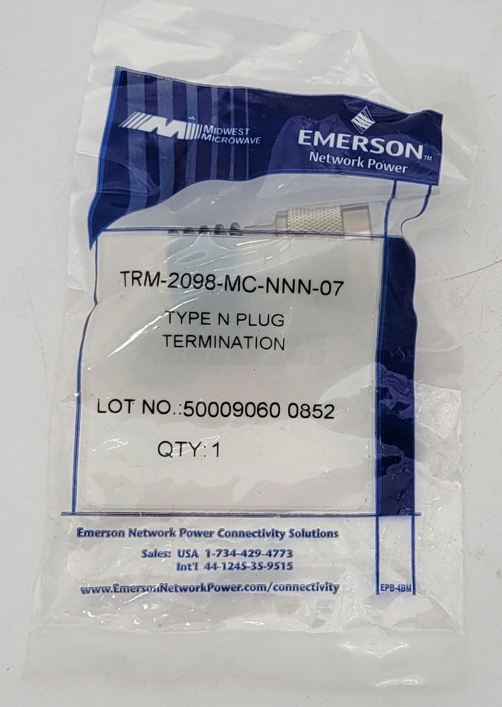 Midwest Microwave Coaxial RF Termination Type N DC-18GHz TRM-2098-MO-NNN-07 NEW