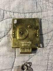 Vintage New Old Stock Deluxe Letter Box Lock with 2 Keys No. 1121