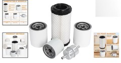 Vehicle Specific Filter Set for Kubota – Includes Air, Oil, Fuel & HST Filters