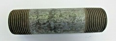 1″ GALVANIZED STEEL PIPE NIPPLE BOTH ENDS THREADED, ASSORTED LENGTHS LOT OF 6