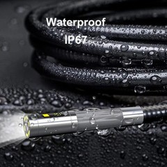 5FT Waterproof Dual Lens Inspection Camera – 1080P Borescope for Auto Repairs