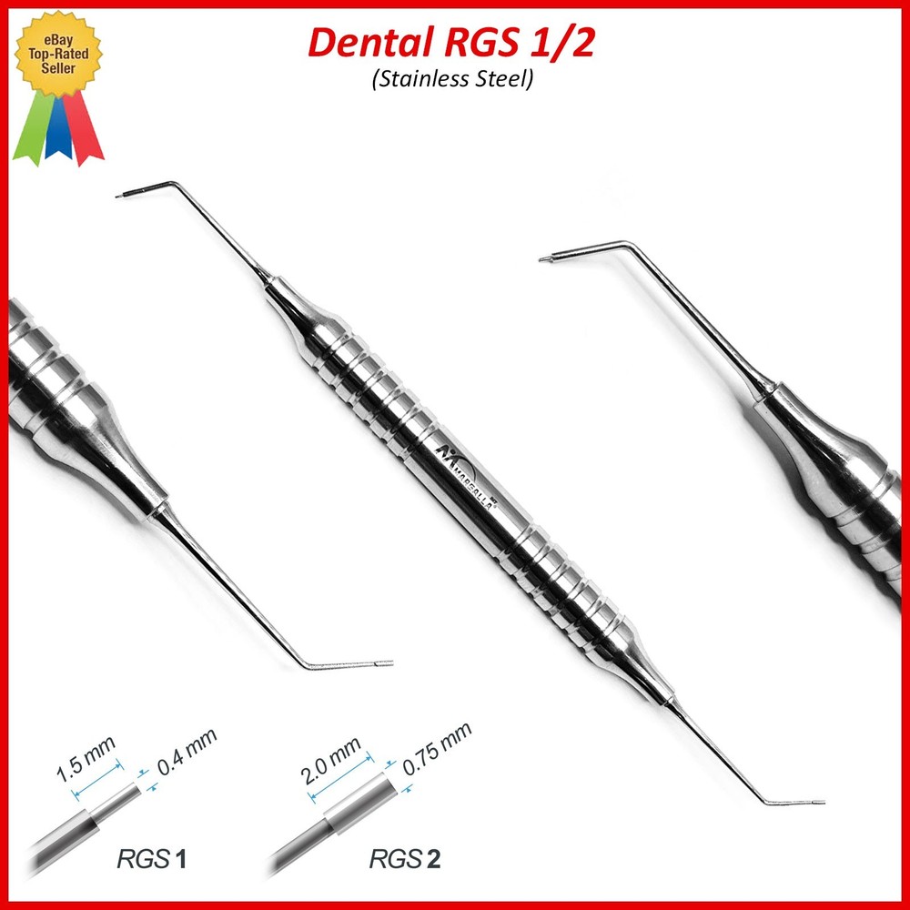 Dental Restorative Instruments Set RGS 1-2, RGS 3-4, Hatchet 8/9 Stainless Steel
