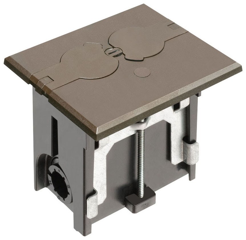 Arlington FLBAF101BR Brown Floor Box 4.655 Inch; 3.75 Inch; 4.047