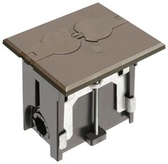 Arlington FLBAF101BR Brown Floor Box 4.655 Inch; 3.75 Inch; 4.047