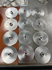 QTY 1 UNKNOWN MAKE .093” FACE STEEL GEAR BLANK 3/16” BORE +SET SCREW 2” DIAMETER