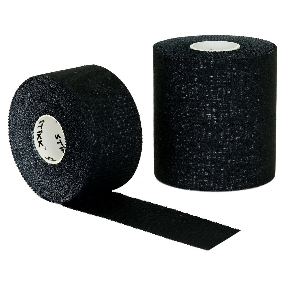 STIKK Black Athletic Tape 3 Pack 1.5″ x 15 Yard Rolls (45 feet)