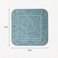 Modern Faux Leather Valet Tray – Compact Storage for Jewelry, Remotes, and More