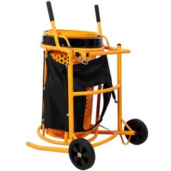 360W Foldable Electric Rotary Soil Sieve Machine Steel Screen Aperture 11MM 20MM