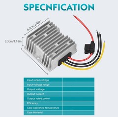 DC18V-60V to 12V Converter 20A 240W Golf Cart 24V 36V 48V Step down to 12V Conve