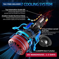Light Bulbs Compatible for 2016-2020 Honda Civic 9005 High Beam H11 Low Beam H11