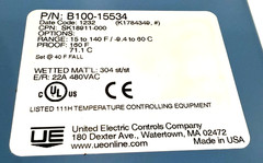 NEW UNITED ELECTRIC B100-15534 TEMPERATURE CONTROLLER 15 to 40 F B10015534