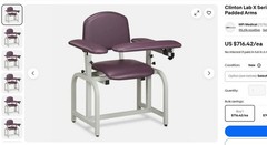 Blood Drawing Phlebotomy Chair Medical Lab Hospital Tattoo