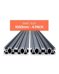 VEVOR 4PCS 39.4 in (1000 mm) T Slot 2040 Aluminum Extrusion Anodized Linear Rail