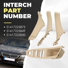 Beige Interior Door Pull Handle Kit Compatible with5 Series F10 F11 520i 520d…
