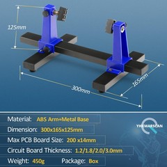 Adjustable Soldering Clamp PCB Holder for Circuit Board Holder Motherboard PC…