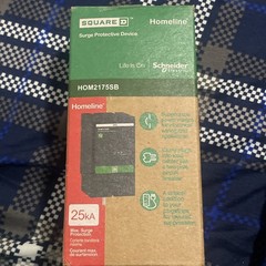 Square D HOM2175SB Homeline AC Power Surge Protector Surgebreaker 22.5ka