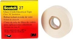 Glass Cloth Electrical Tape 27 3/4 in x 66 ft High Temp Single Roll