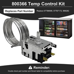 800366 Temp Control Kit Fits for True Refrigeration Replace 077B6806, black