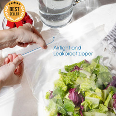 1000 Clear Reclosable Zip Lock Bags 8×10 Inch 2 Mil Quart Plastic Poly Resealabl