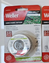 Weller 60/40 Leaded Electrical Solder Wire 1.6mm/0.063 in., 113g/4 oz.