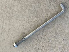Sandbaggy 1/2″ x 10″ Threaded Concrete Anchor L-Bolts – Hot Dipped Galvanized