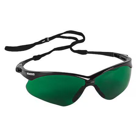 Kleenguard 25692 V30 Nemesis Safety Glasses, Anti-Scratch, Wraparound, Black