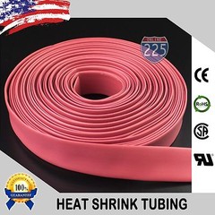 100 FT. 100′ Feet RED 3/4″ 19mm Polyolefin 2:1 Heat Shrink Tubing Tube Cable US