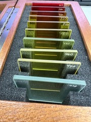 Kratos Analytical Glass Slides. Mixed Colors