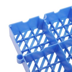 6 Pcs Blue Plastic Grid Trays Moisture Resistant Pad For Goods/Plants 40*40*5 cm