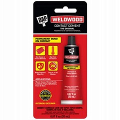 DAP Weldwood Contact Cement Tan 3 FL OZ Strong Adhesive for Bonding 20ML