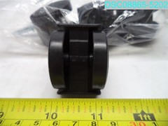 QTY=4: 1-1/2″ OD X 1-1/2″ W TWIN WHEEL CASTER STEM 1″ L X 1/4″ D