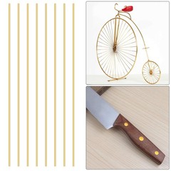 15 PCS 2.5 mm/3/32 inch Solid Brass Rods Lathe Bar Stock Kit Brass Round Stock