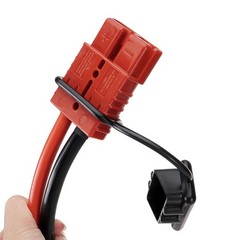 24 FT Quick Disconnect Winch Power Cable, 4 Gauge 4 AWG Wiring For Winch Trailer