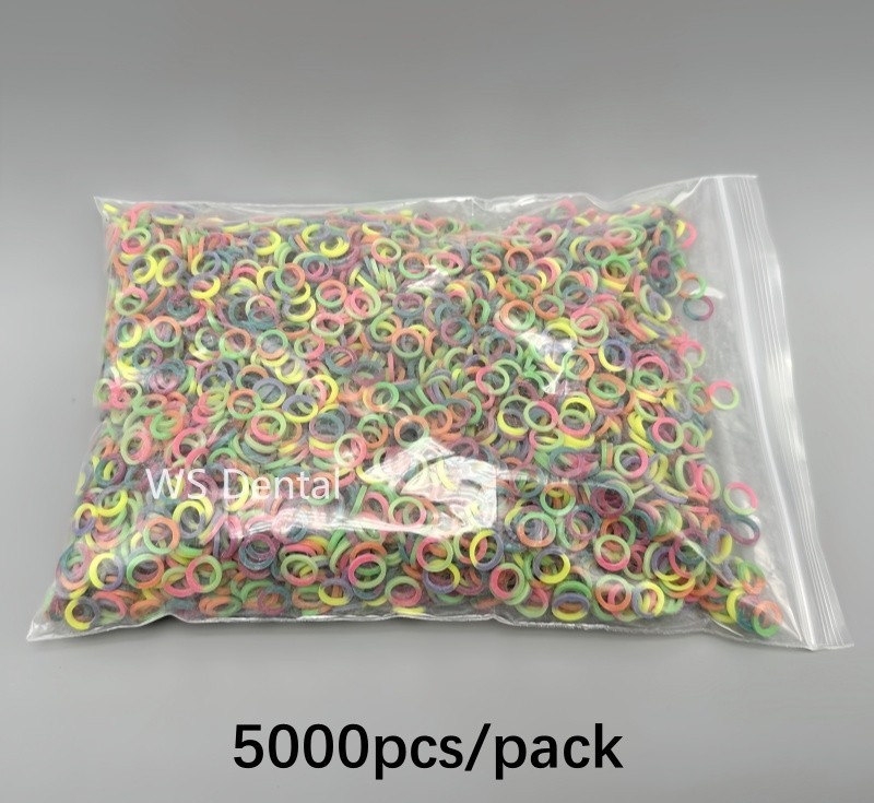 Orthodontic Rubber Bands Dental Elastics Latex Braces Double Colors 16 Sizes