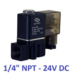 1/4 Inch Fast Closing Direct Acting Water Plastic Electric Solenoid Valve 24V DC