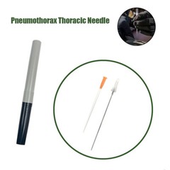 2pcs Rescue Tension Pneumothorax Needle Chest Decompression EDC First Aid 14G
