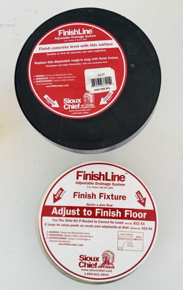 Sioux Chief 4” FinishLine Adjustable Floor Cleanout with 6-1/2” Top 834-4PNR