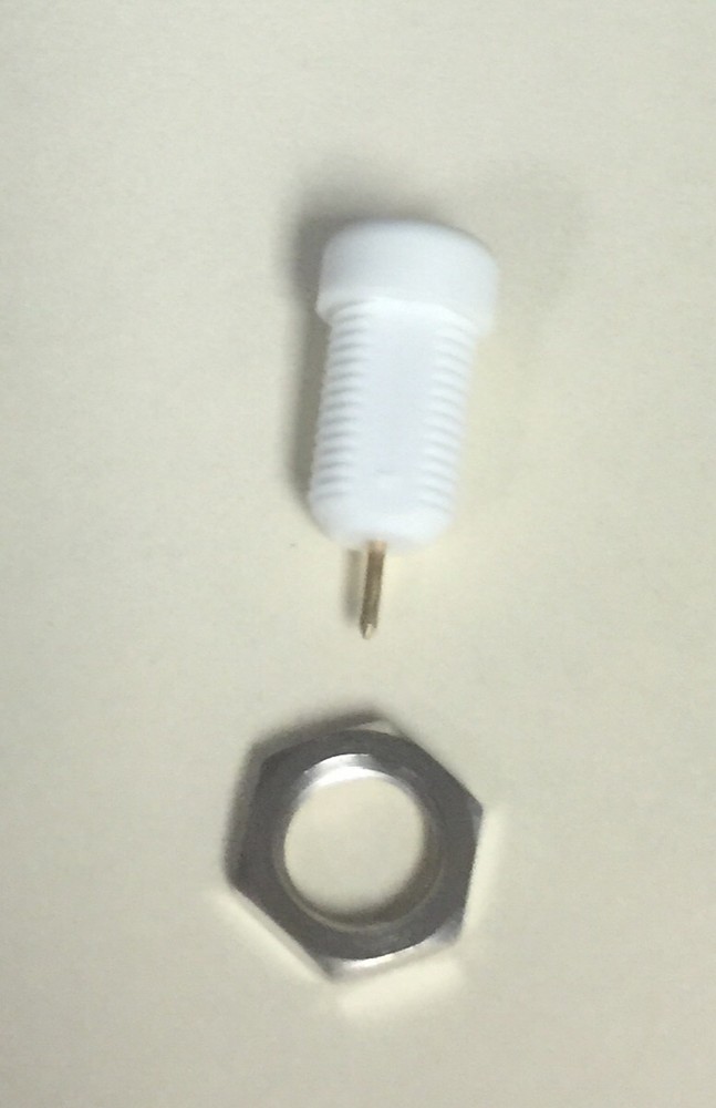 TD-985XX White Panel Mount Jacks (1.5 mm Touch Proof male) (10 Pieces)