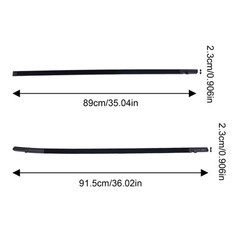 4Pcs For 2016-2021 Honda Civic Sedan Window Weatherstrip Moulding Seal Belt New