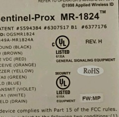 AWID MR-1824 Medium Range Proximity Reader, MR-1824HILO-O-G-MP New OB
