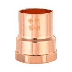 5 PCS EFIELD 1-inch C x 1-inch FNPT Copper Female Adapter Copper Fittings