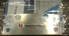 Motorola MOTRAC, MOTRAN Control Head Escutcheon 2-Frequency NOS