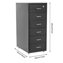 Vertical File Cabinet, Metal File Cabinet with Lock, Filing Cabinet NEW US