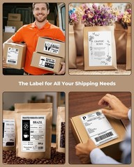 4×6 Thermal Printer Labels – 220 Sheets, BPA/BPS Free & Strong Adhesive
