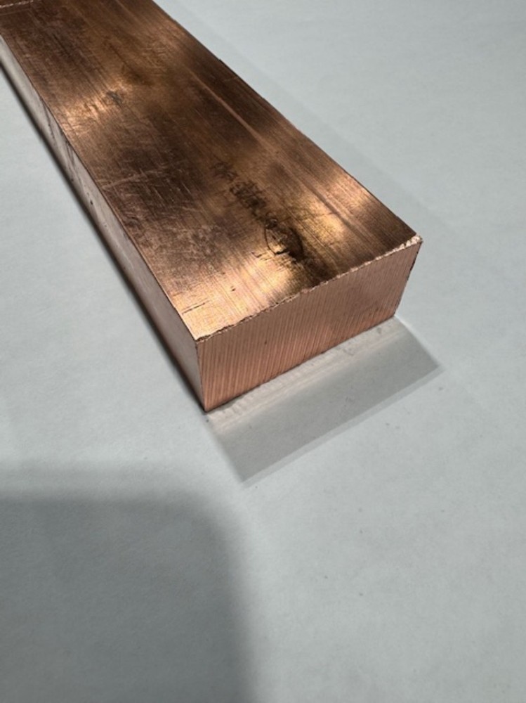 1″ x 2″ Copper 110 Flat Bar x 12 Inches Long