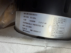 OEM Broad-Ocean 1/2 HP Furnace Blower Motor KMSAH013A05 ZWK702B5388701 230V