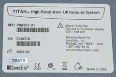 SonoSite Titan High-Resolution Imaging System W/ C15/4-2 MHz & Cart
