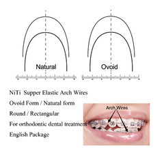 100PCS Arch Wire Orthodontic Niti Natural Ovoid Form Arches Round Rectangular