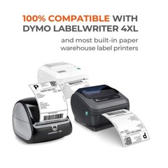 40 Rolls 4″x6″ Direct Thermal Shipping Labels for 1744907 Dymo 4XL LabelWriter