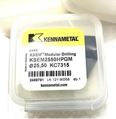 Kennametal KSEM2550HPGM KC7315 25.5mm 1.0039″ Modular Drill Carbide Insert NEW